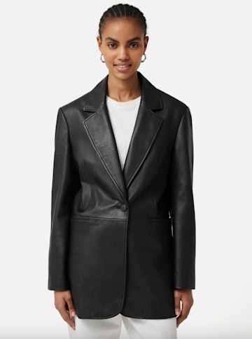 Jigsaw leather blazer