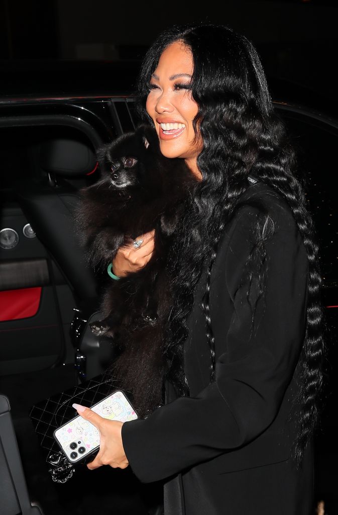 Kimora Lee Simmons with arguably the cutest guest in attendance 