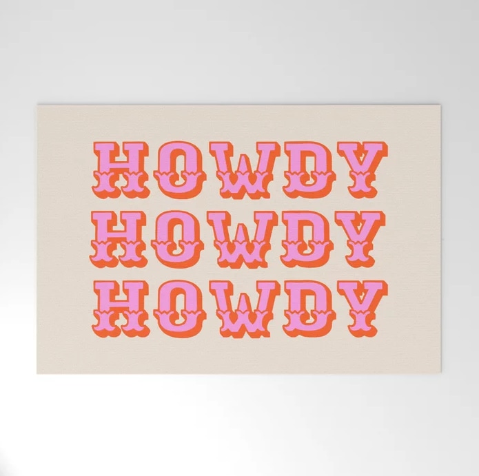 cute howdy rug from society6