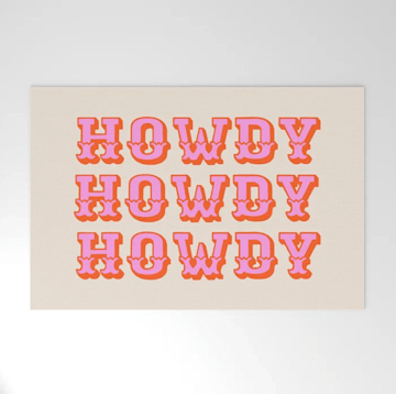 cute howdy rug from society6