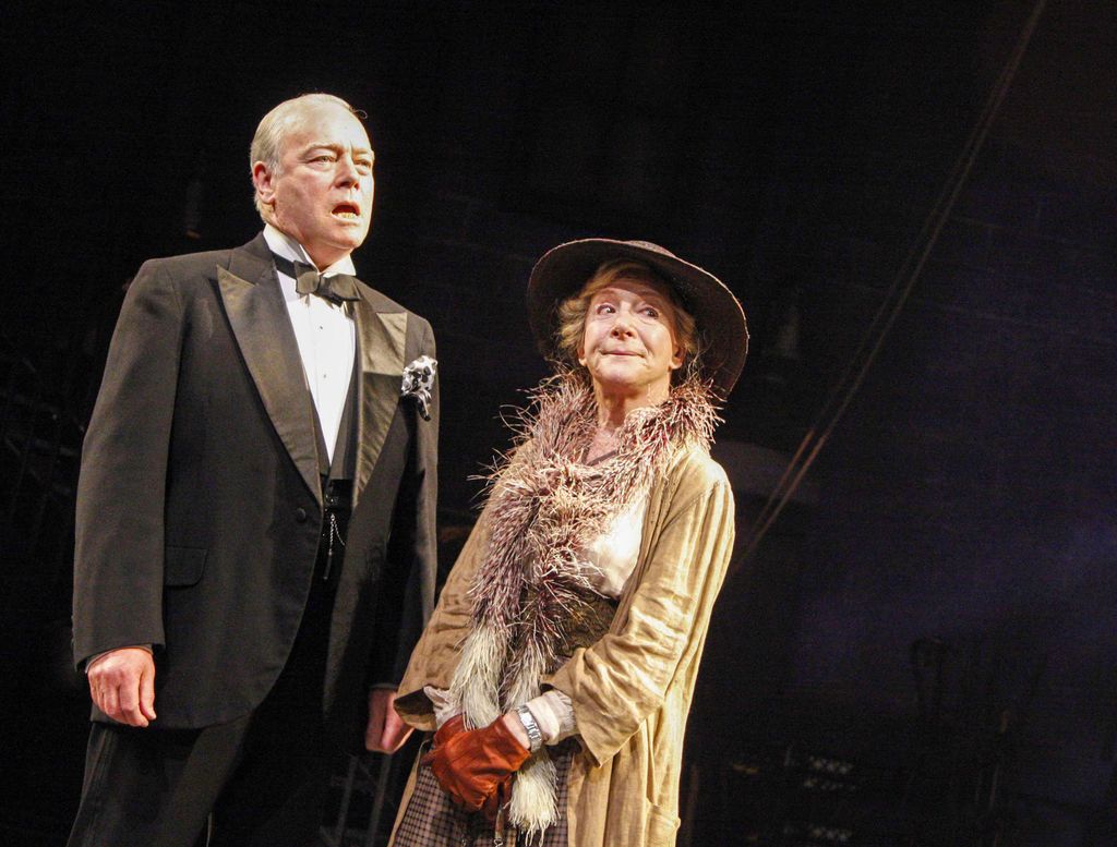 David Killick (Florenz Ziegfeld) and Sheila Steafel (Mrs Brice) in Funny Girl at the Minerva Theatre, Chichester Festival Theatre, West Sussex, in 2008
