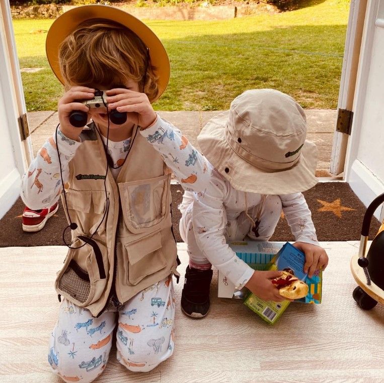 Cat Deeley's sons at Easter