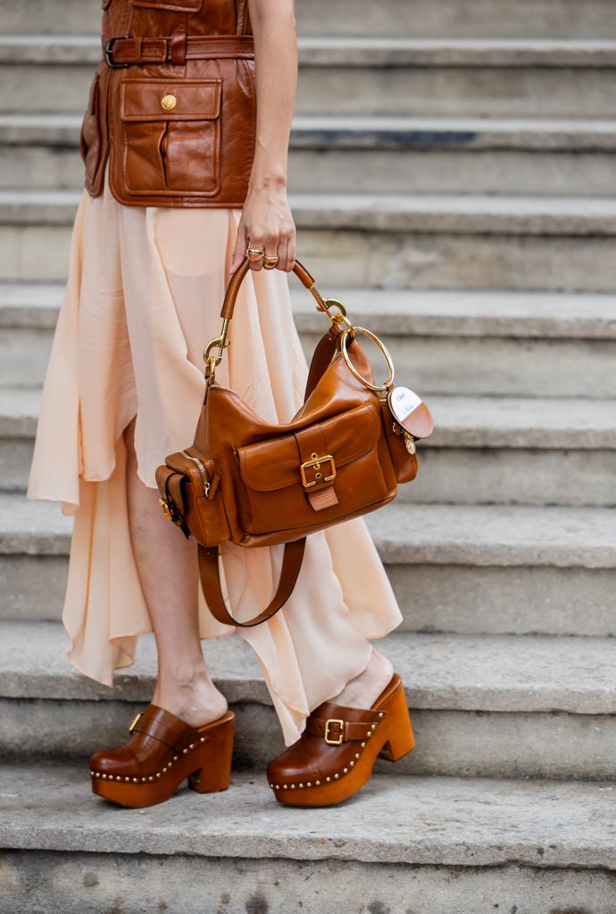 Guest outside Chloé Womenswear Spring/Summer 2025 