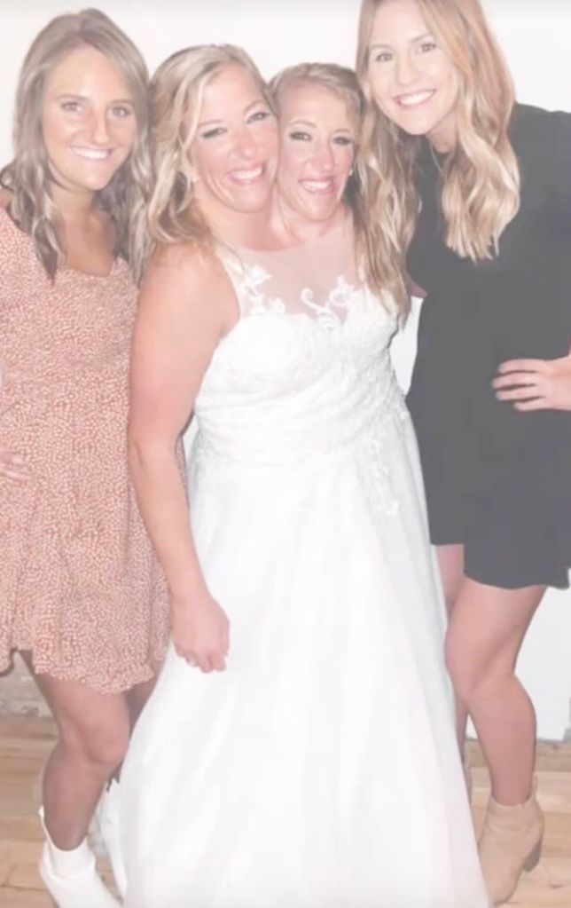 Abby Hensel on her wedding day