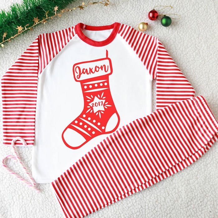 2 NOTH_kids personalised christmas stocking pyjamas