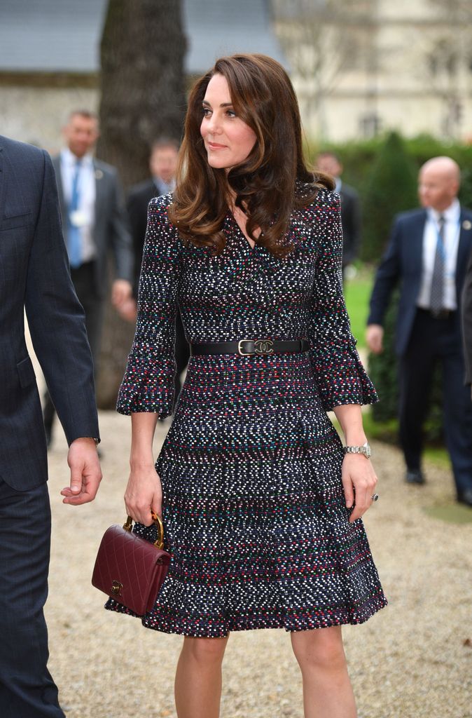 PARIS, FRANCE - MARCH 18:  Catherine, Duchess of Cambridge and Prince William, Duke of Cambridge (not in picture) visit Les Invalides military hospital during an official two-day visit to Paris on March 18, 2017 in Paris, France. (Photo by Tim Rooke-Pool/Getty Images)