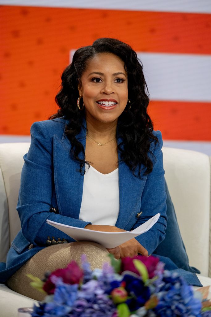 Sheinelle Jones in the Today Show studios 