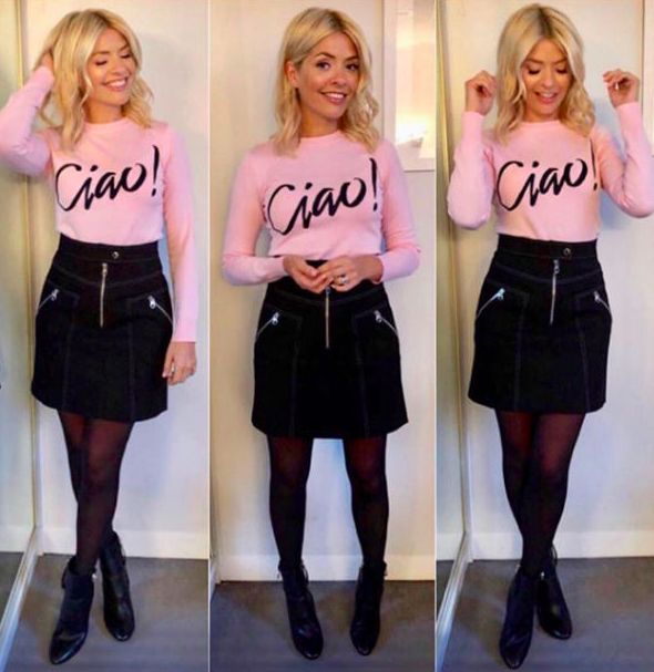 Recognise Lorraine Kelly's pink Ciao jumper? Holly Willoughby wore it ...