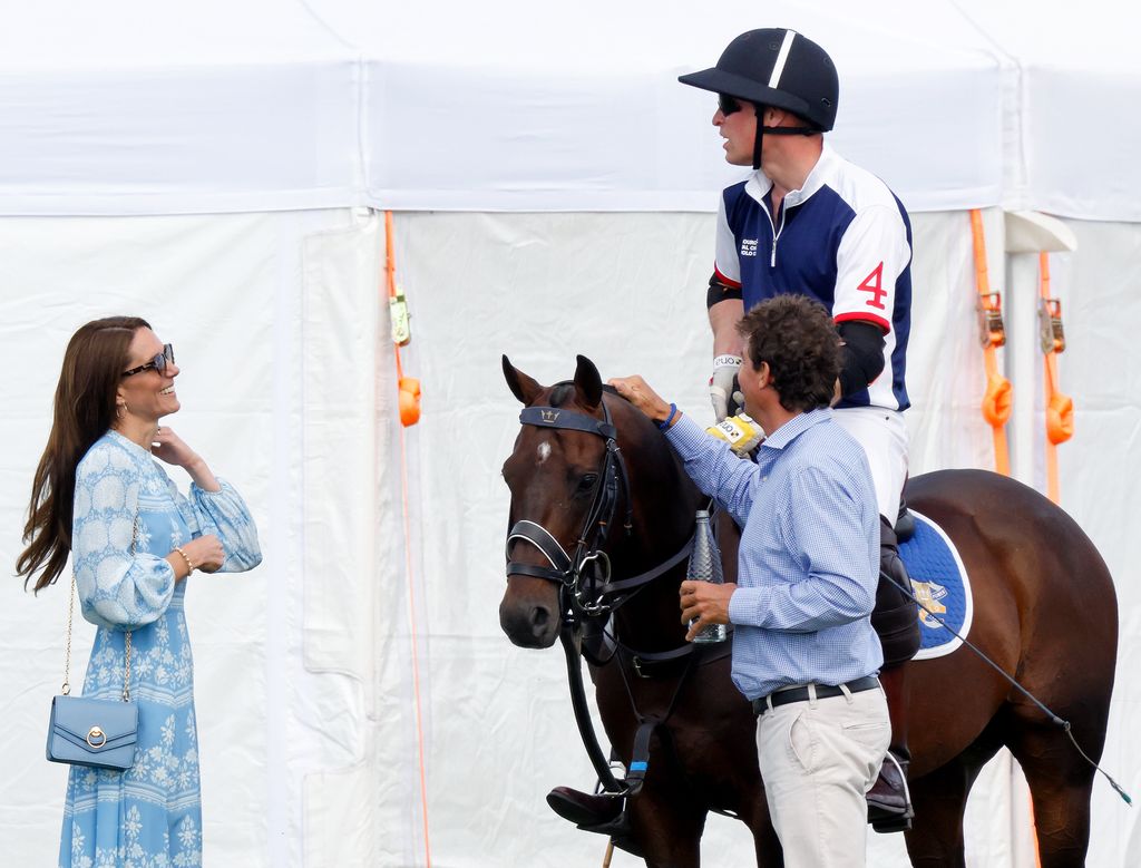 Princess Kate and Prince William at the polo 