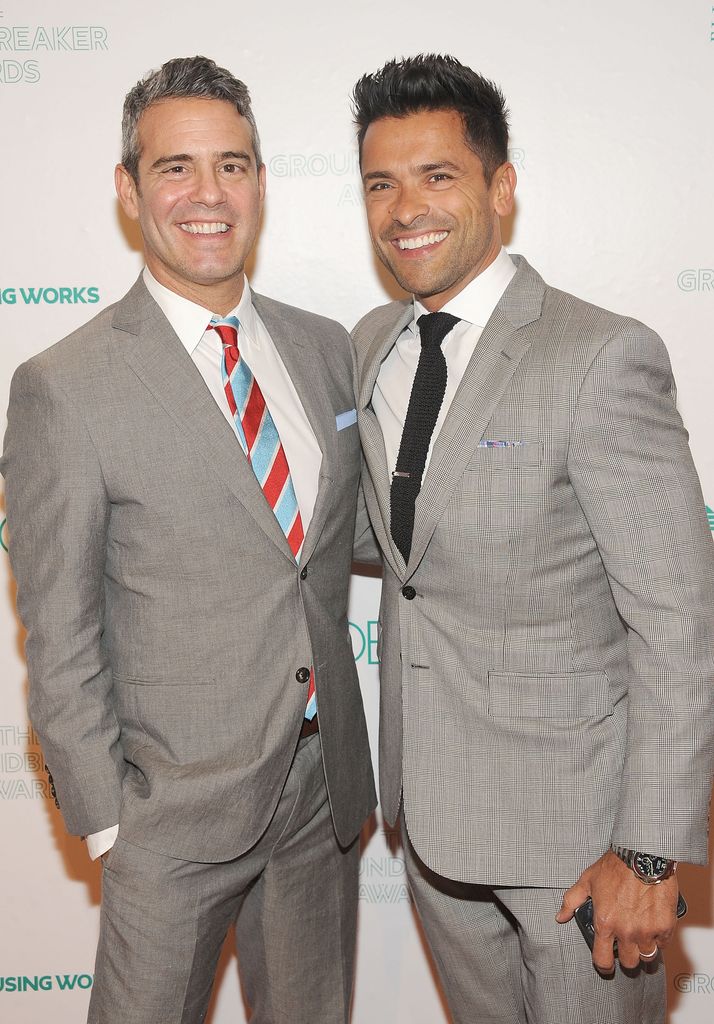 Event honoree Andy Cohen and actor Mark Consuelos attend Housing Works Groundbreaker Awards at Metropolitan Pavilion on April 24, 2013 in New York City
