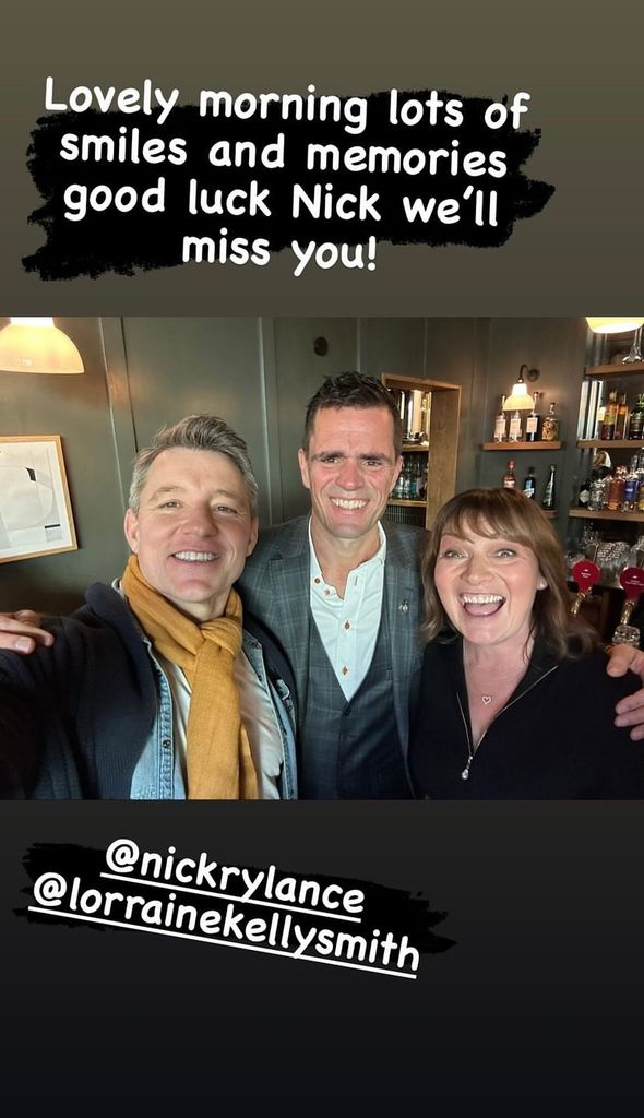 Ben Shephard's leaving message to colleague Nick Rylance on Instagram 