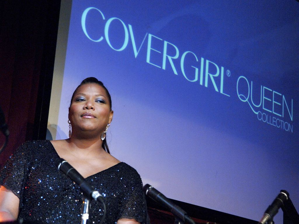 Queen Latifah during Covergirl's "Queen" Cosmetics Line Launch Featuring Queen Latifah as Covergirl's New Spokesperson at BB King's in New York City, New York, United States. (Photo by Jemal Countess/WireImage)