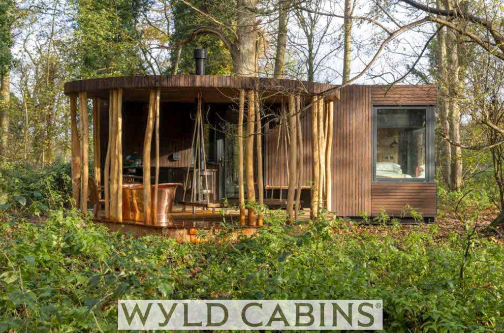 An example of what a new cabin at the woodland spa at Houghton Hall in Norfolk will look like
