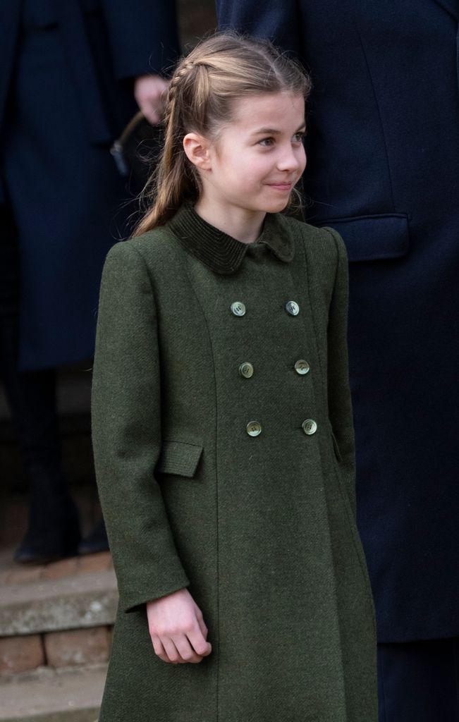 Charlotte in green coat