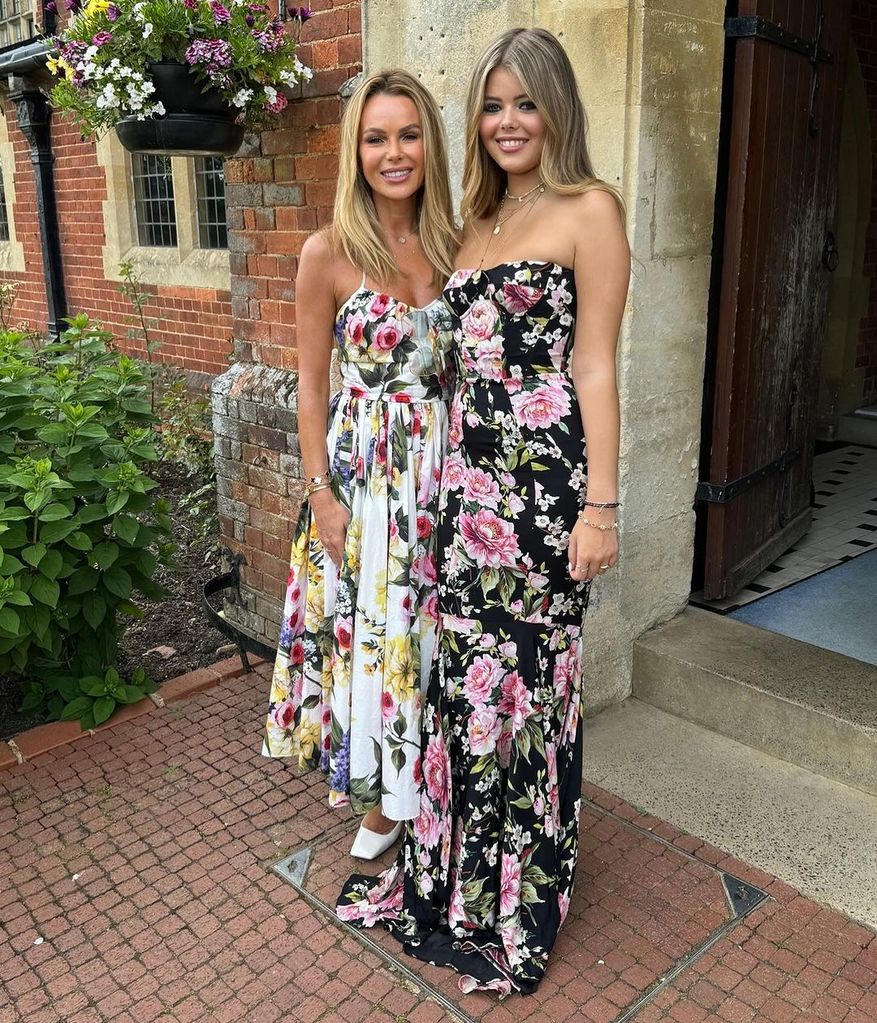 amanda holden in floral dress daughter lexi