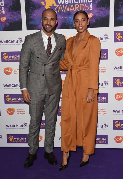 marvin humes and rochelle humes attend the wellchild awards at royal lancaster hotel 