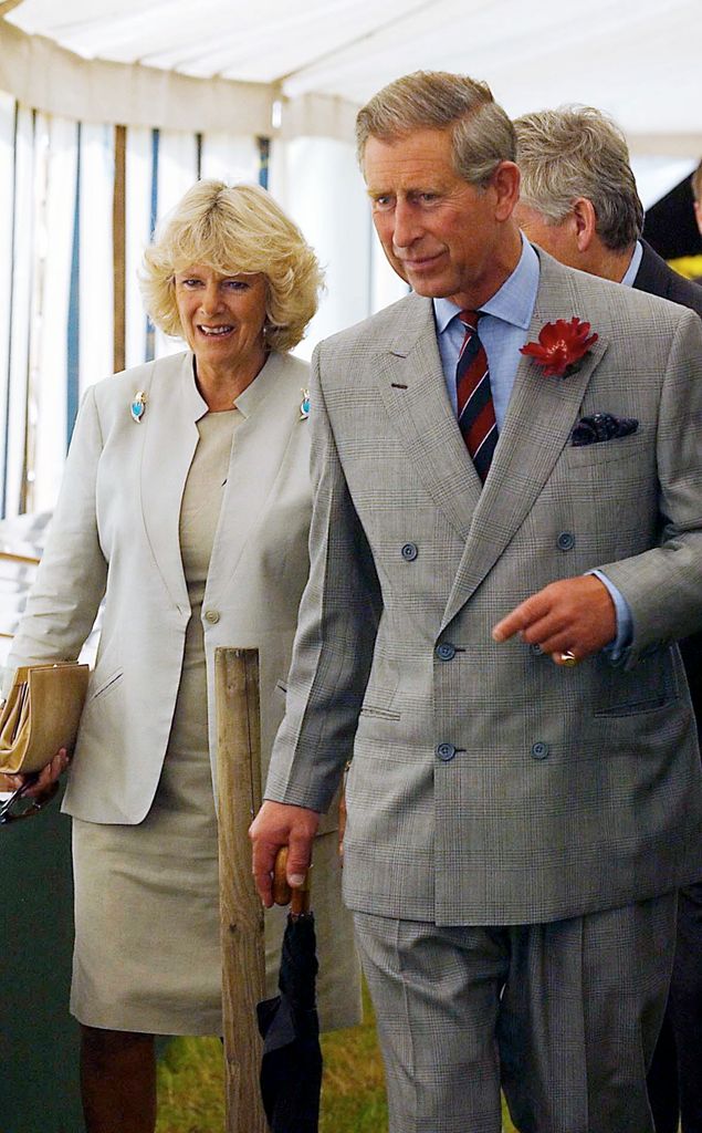 King Charles and Queen Camilla in 2004 at the Sandringham flower show