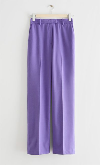 Stories purple trousers