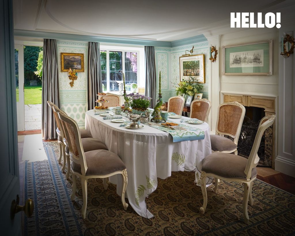 dining room with regal chairs
