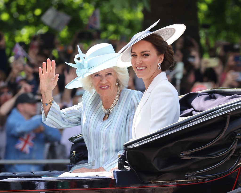 Princess Kate and Queen Camilla always share a carriage for Trooping The Colour, seen here in 2022