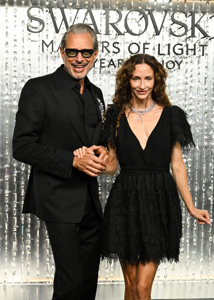Jeff Goldblum and wife Emilie Livingston at Swarovski Masters of Light Opening Celebration