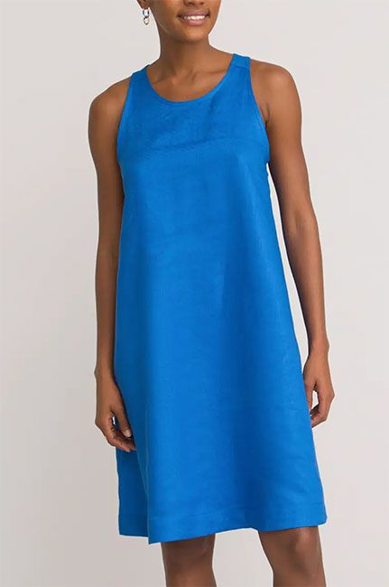 blue dress