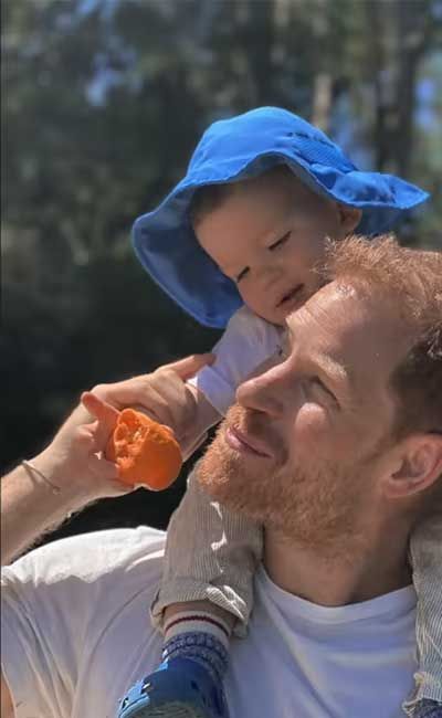 Prince Harry with Archie