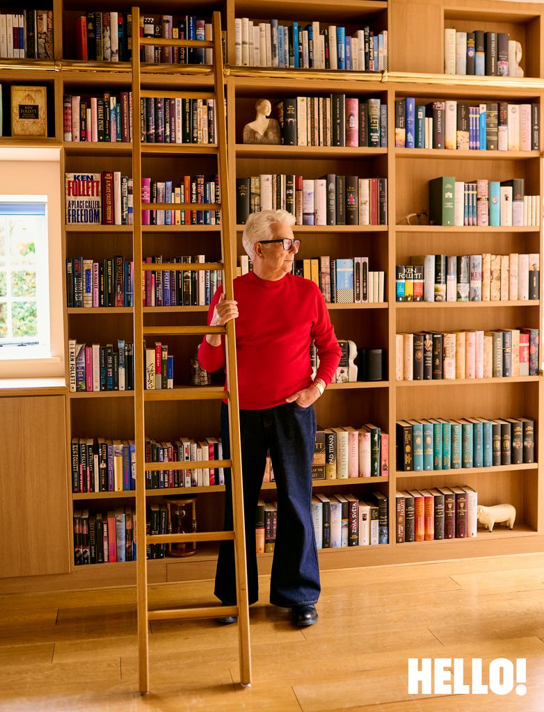 The author's Hertfordshire house contains 'his and hers' libraries 