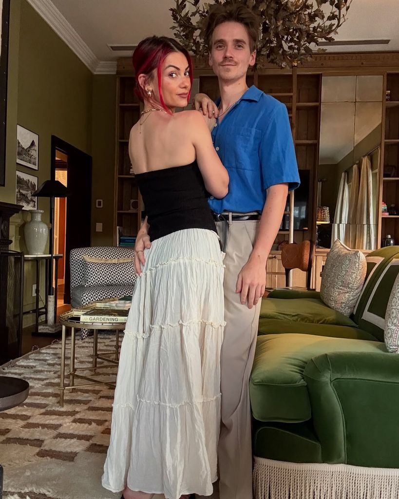 Dianne Buswell and Joe Sugg posing amid engagement rumours