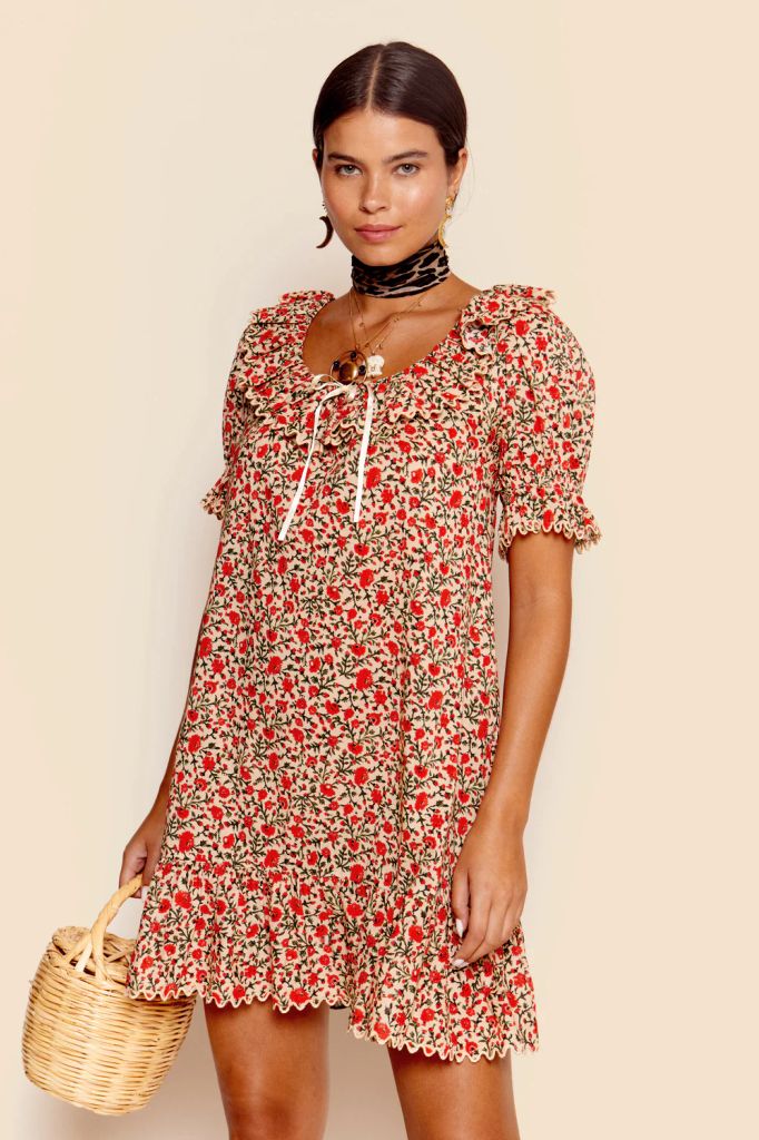 rixo babydoll dress floral