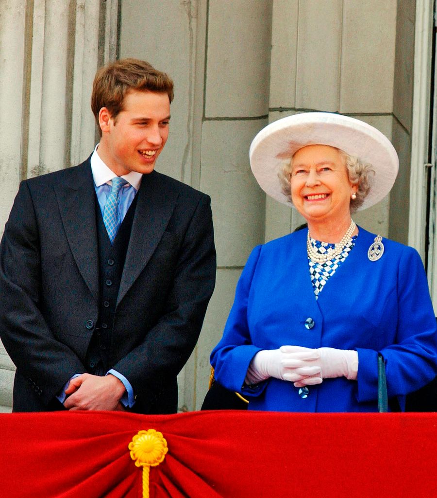 Une photo de la reine Elizabeth et du prince William