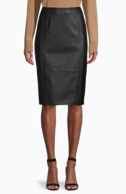 meghan markle leather pencil skirt brand where to buy