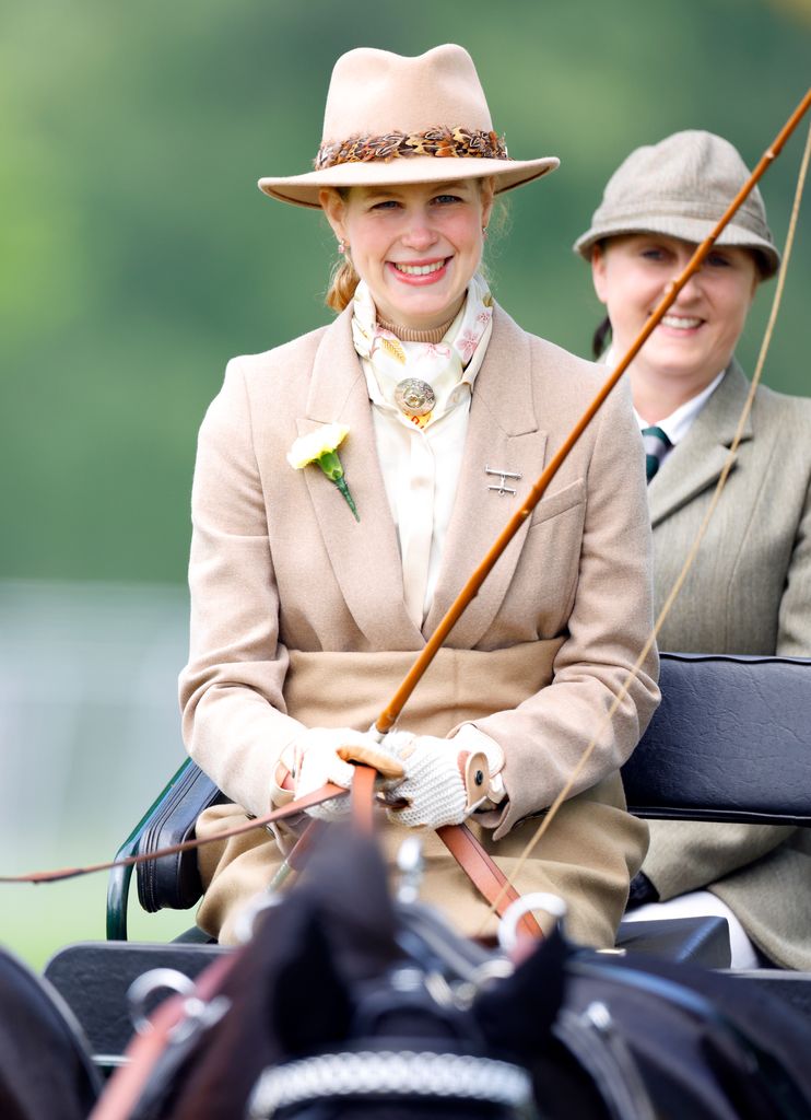 Lady Louise competes at the Royal Windsor Horse Show