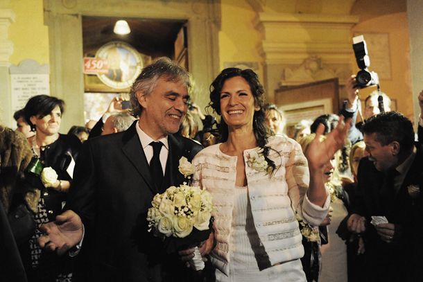 Andrea Bocelli and Veronica Berti 