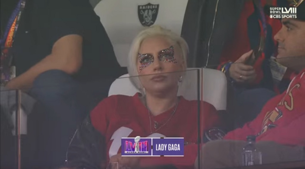 Lady Gaga at the Super Bowl LVIII