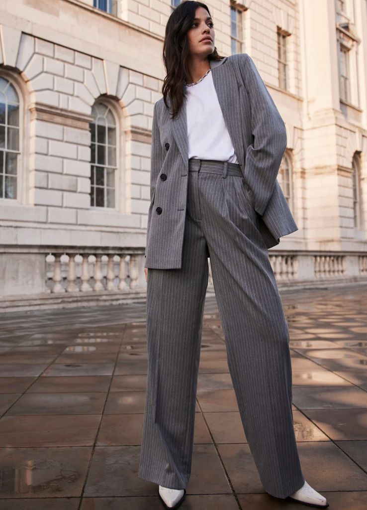 Mint Velvet grey pinstripe suit