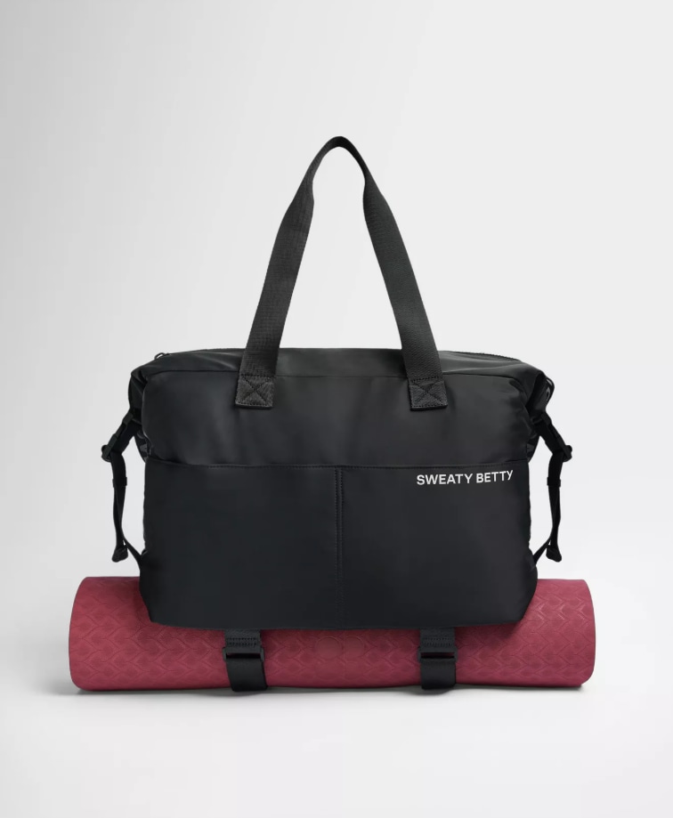 sweaty betty gym bag with yoga strap