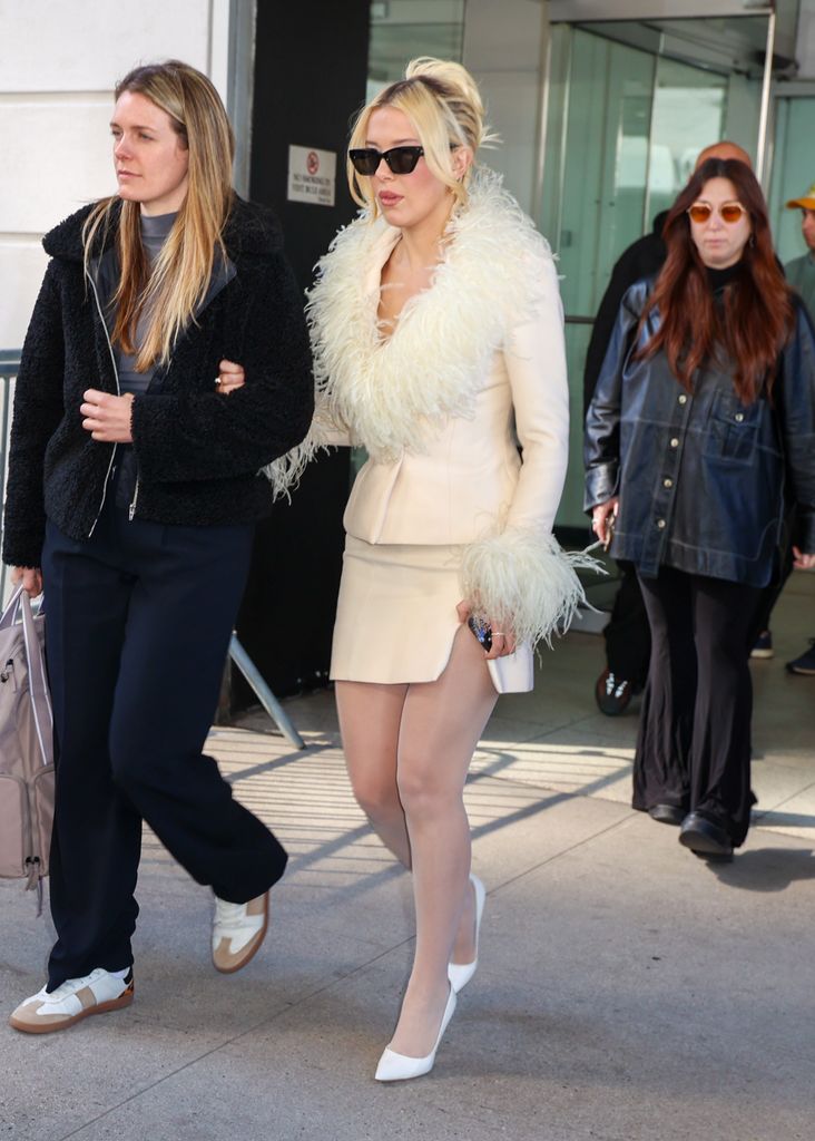 Millie Bobby Brown is seen at "The Drew Barrymore Show" on March 11, 2025 in New York City. (Photo by Jason Howard/Bauer-Griffin/GC Images)