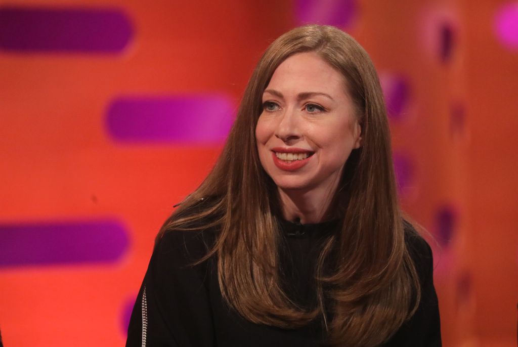 Chelsea Clinton during the filming for the Graham Norton Show at BBC Studioworks 6 Television Centre, Wood Lane, London, to be aired on BBC One on Friday evening