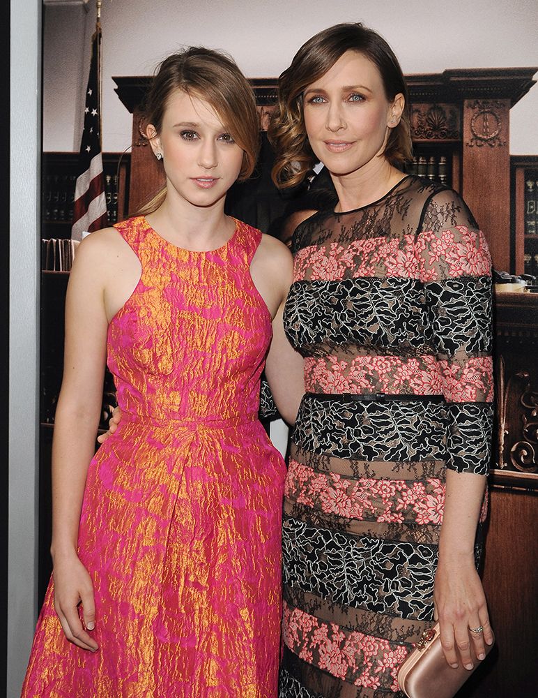 Taissa and Vera Farmiga at the LA premiere of The Judge in 2014