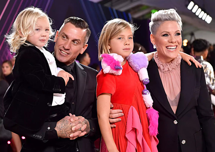 Pink and her family