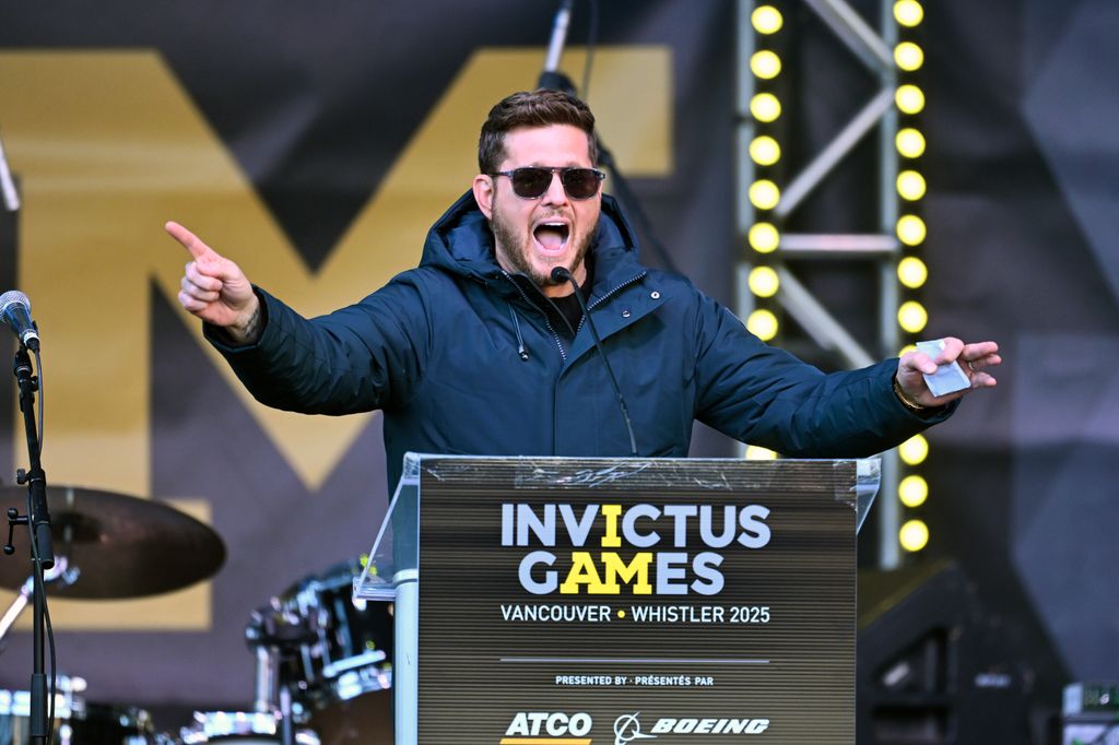 Michael Buble performs