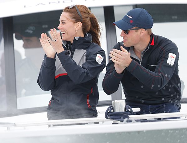 kate middleton and prince william on boat