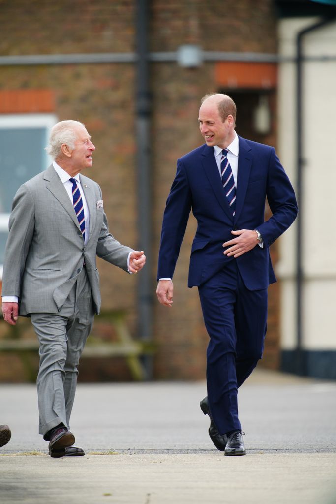 Charles and William sharing a laugh