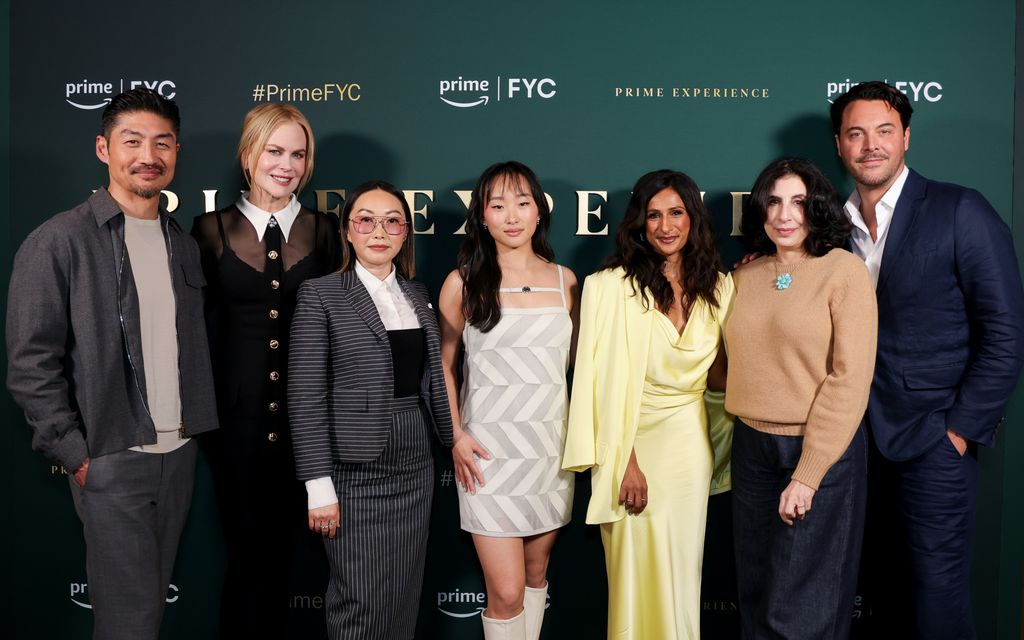 Brian Tee, Nicole Kidman, Lulu Wang, Ji-young Yoo, Sarayu Blue, Sue Kroll and Jack Huston at the official Emmy FYC event for "Expats" held at the Prime Experience at nya WEST on April 28, 2024 in Los Angeles, California.