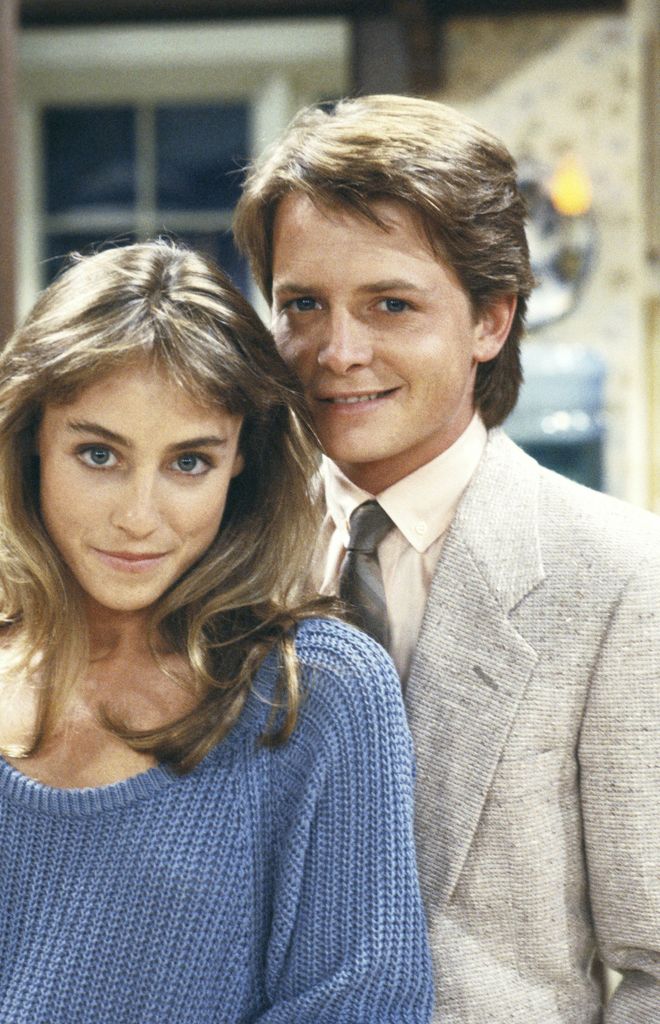 Michael J. Fox and Tracy Pollan in Family Ties