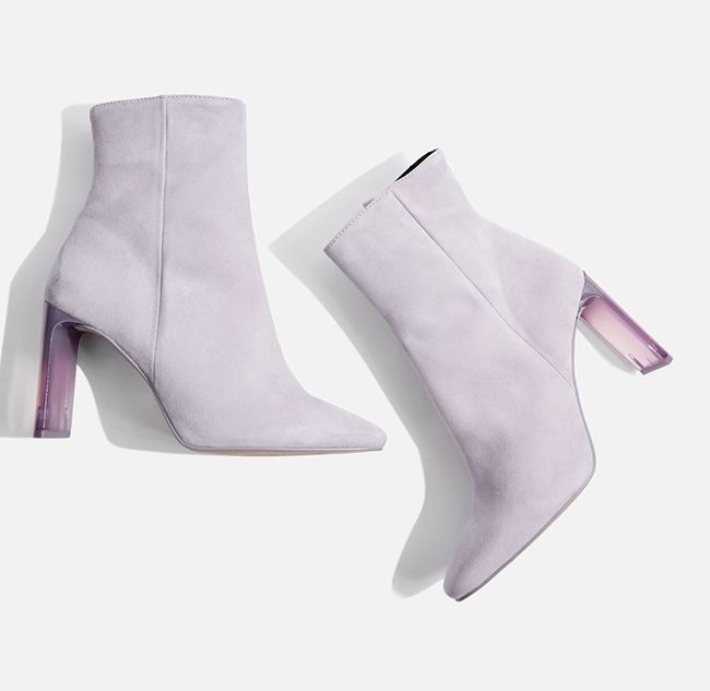 topshop lilac boots