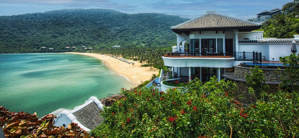 The location boasts a private beach and lush tropical forest