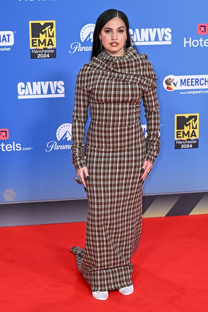 Singer Mabel attends the MTV Europe Music Awards 2024 held at Co-op Live on November 10, 2024 in Manchester, England