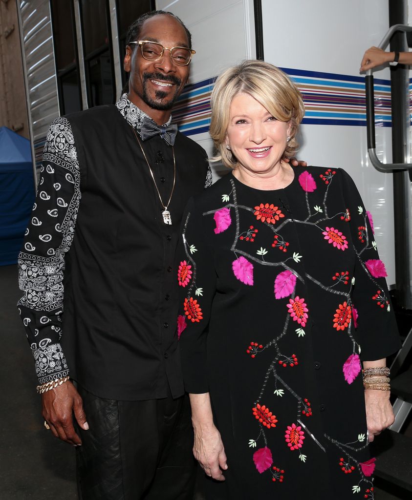 Snoop Dogg and TV personality Martha Stewart attend The Comedy Central Roast of Justin Bieber in 2015